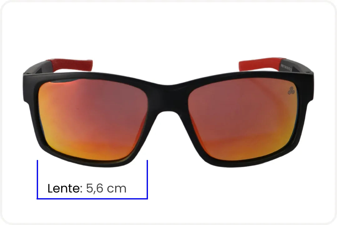 Solar Casual Masculino Alaranjado Espelhado