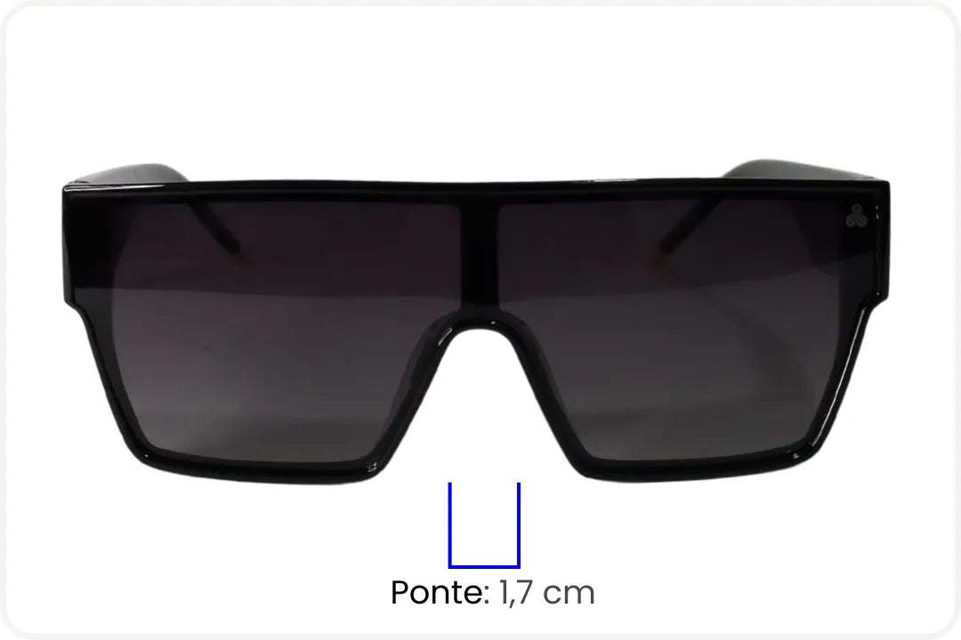 Solar Visor casual Unissex Preto Degradê