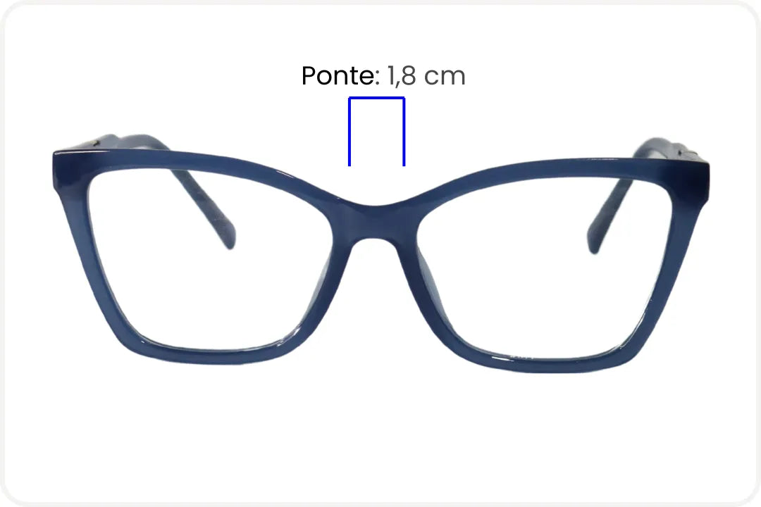 Armação Feminina Moderna Azul