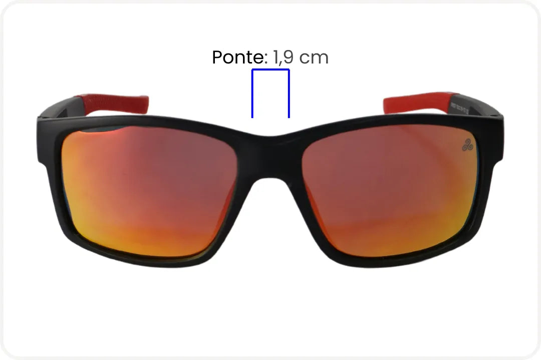 Solar Casual Masculino Alaranjado Espelhado