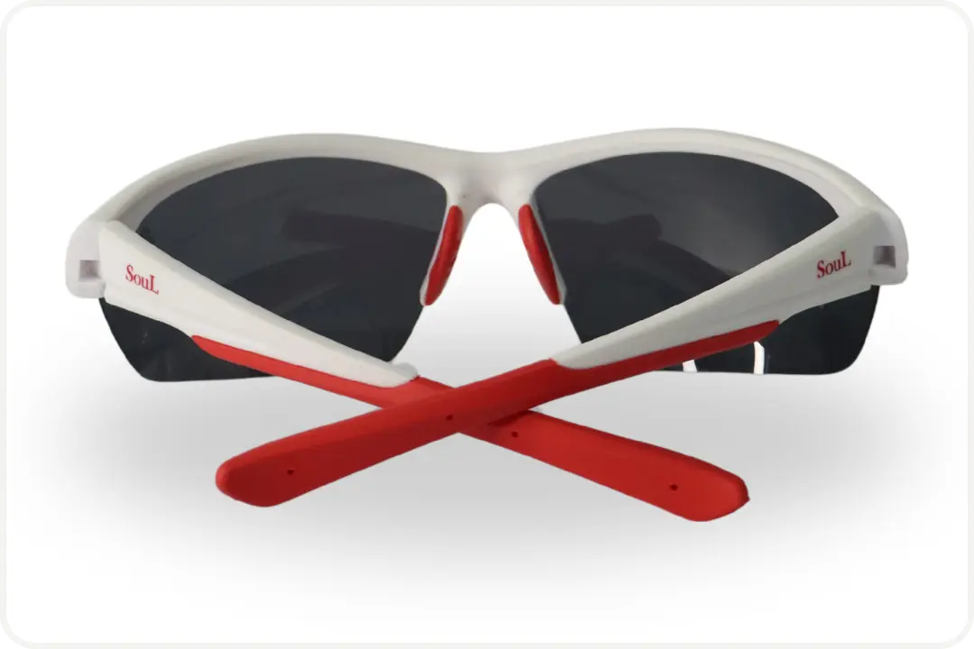 Solar Esportivo Unissex Branco e Vermelho