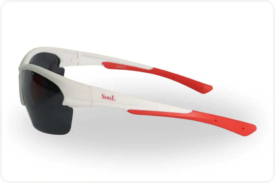 Solar Esportivo Unissex Branco e Vermelho