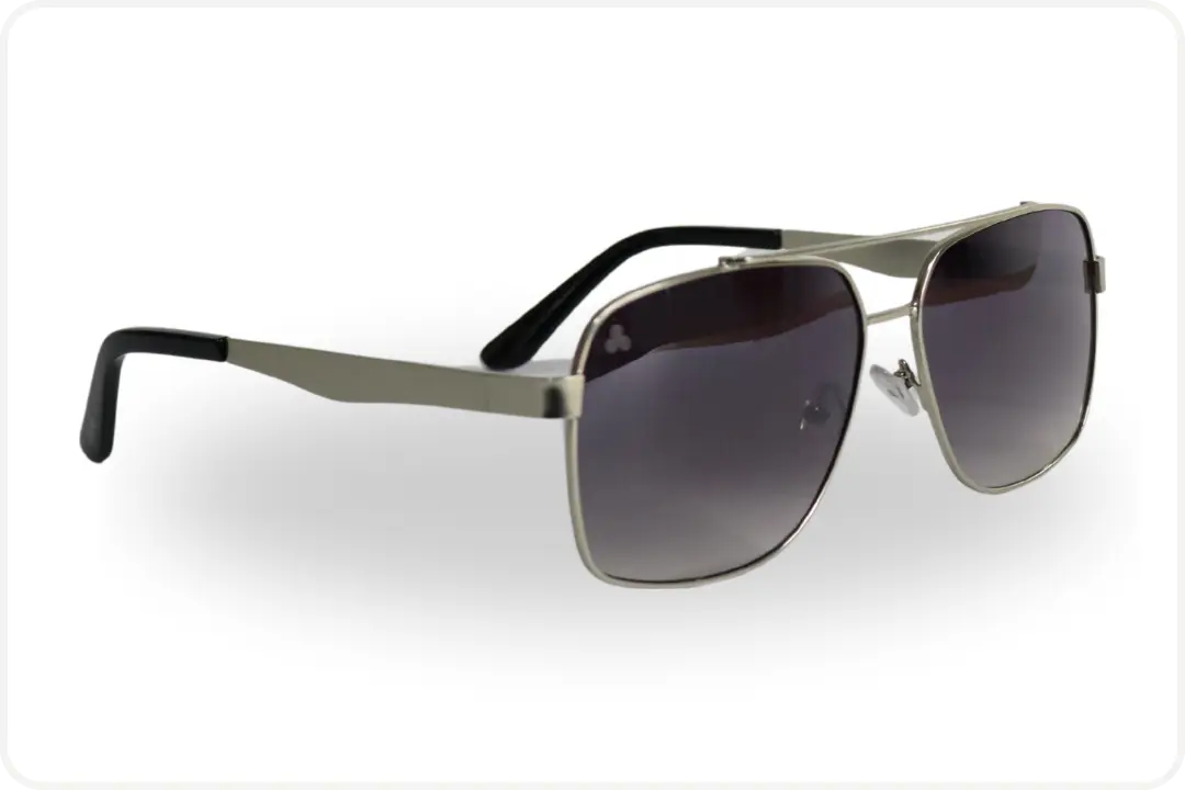 Solar Aviador Unissex Metal Prata