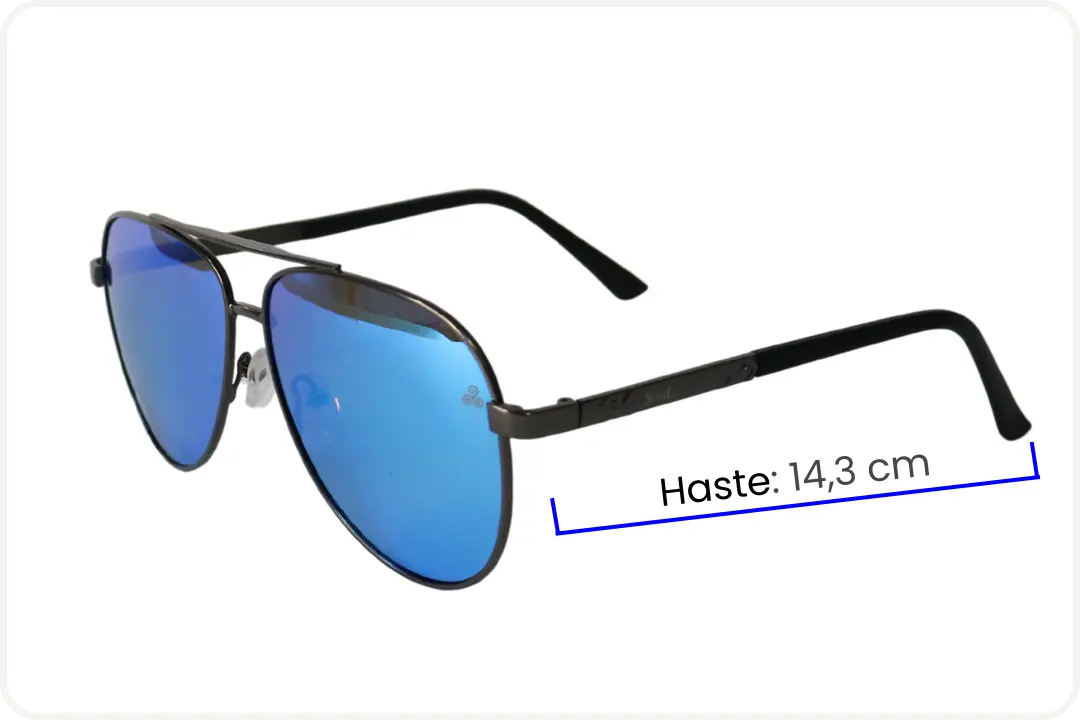 Solar Aviador Unissex Azul