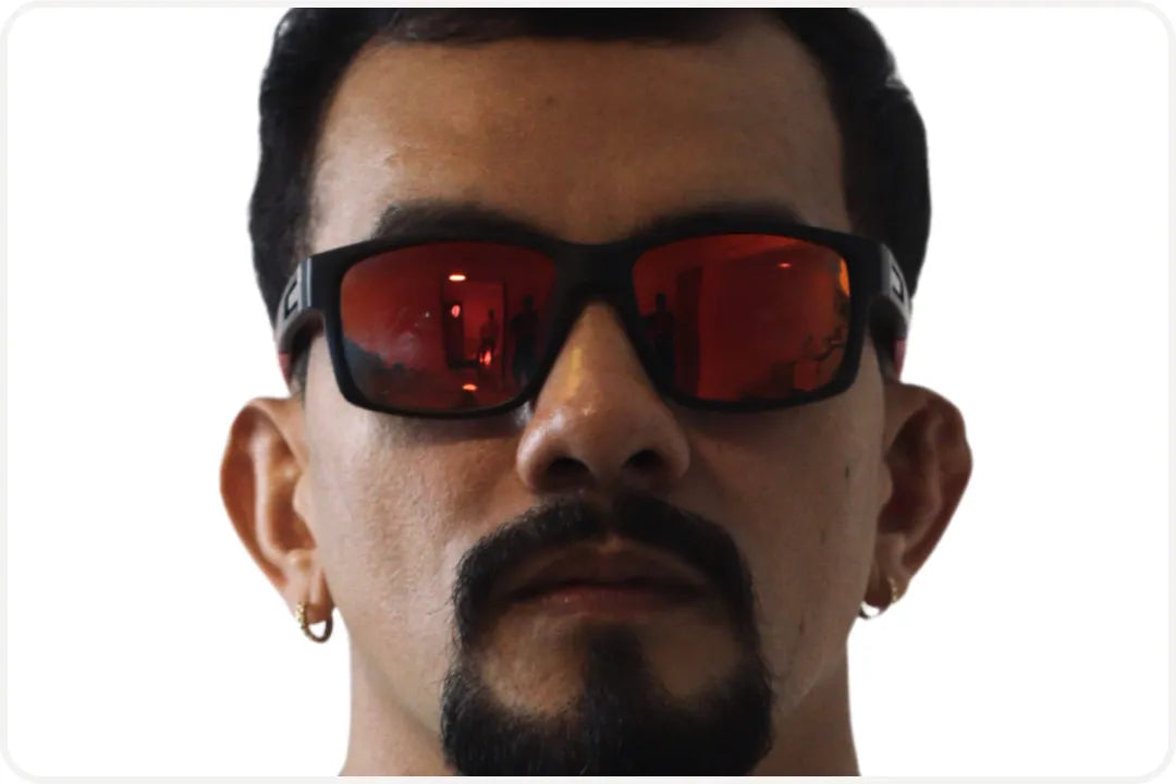 Solar Casual Masculino Alaranjado Espelhado