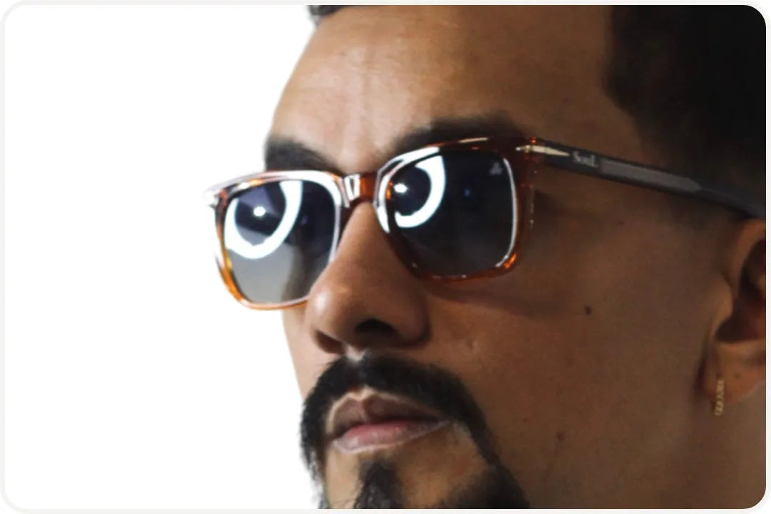 Solar Wayfarer Masculino Festivo Degradê Azul