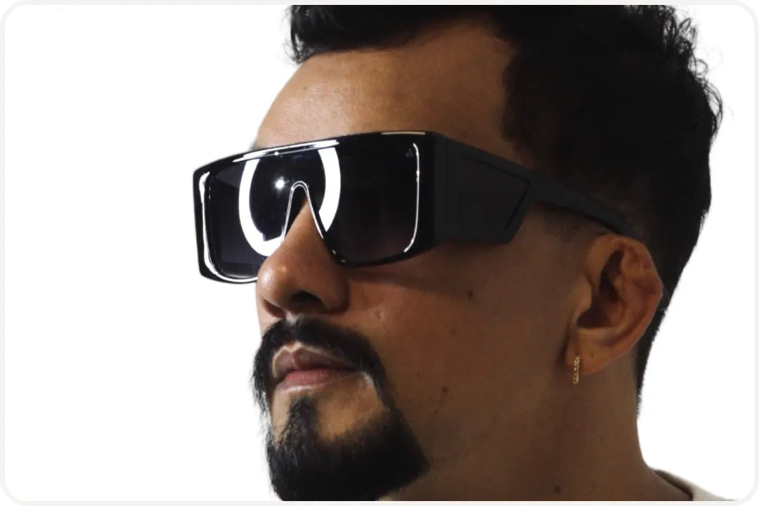 Solar Visor casual Unissex Preto Degradê