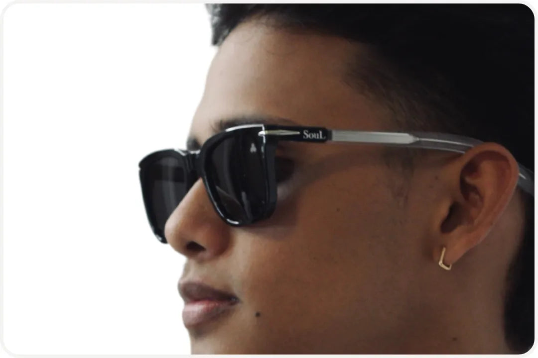 Solar Casual Masculino Degradê Preto