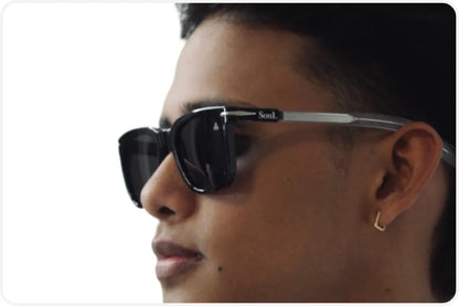Solar Casual Masculino Degradê Preto