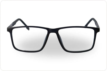 Armação Masculina Wayfarer Preto com Detalhe Azul