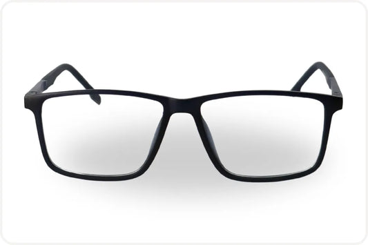 Armação Masculina Wayfarer Preto com Detalhe Azul