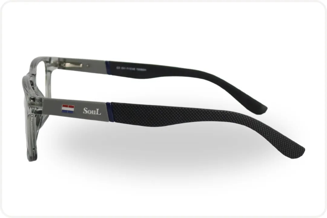 Armação Masculina Wayfarer Translucida e Lente Preta