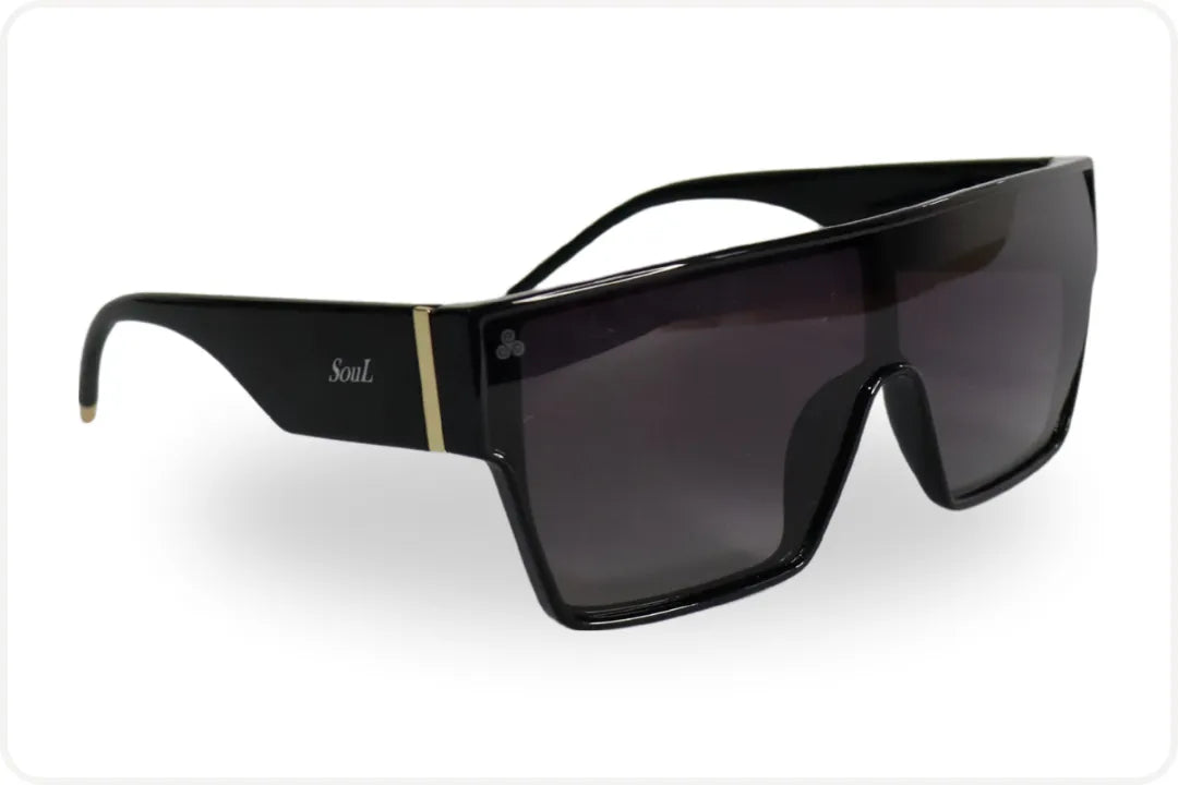 Solar Visor casual Unissex Preto Degradê