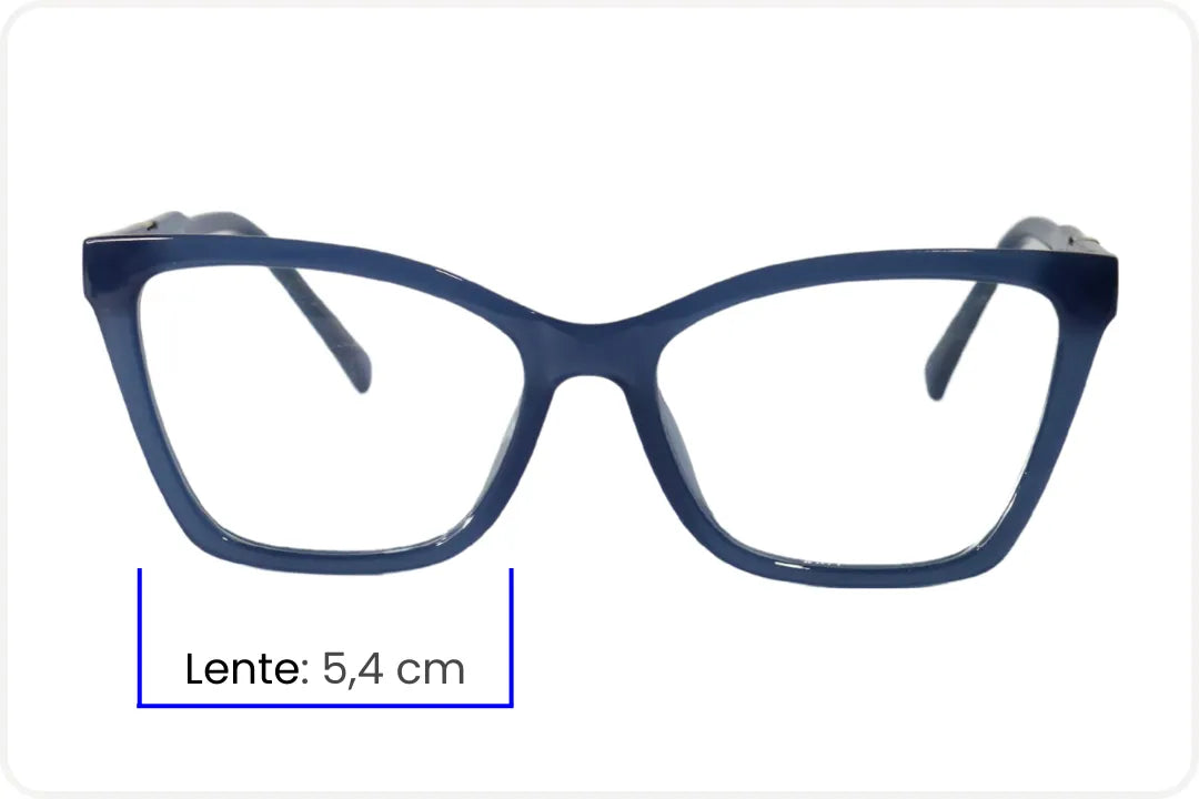 Armação Feminina Moderna Azul