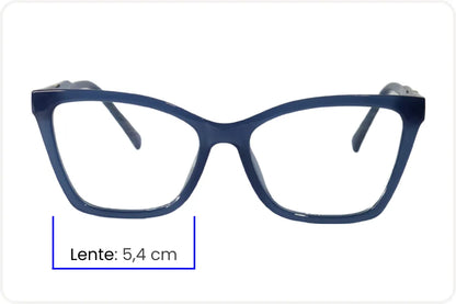 Armação Feminina Moderna Azul