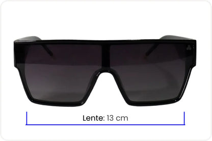 Solar Visor casual Unissex Preto Degradê