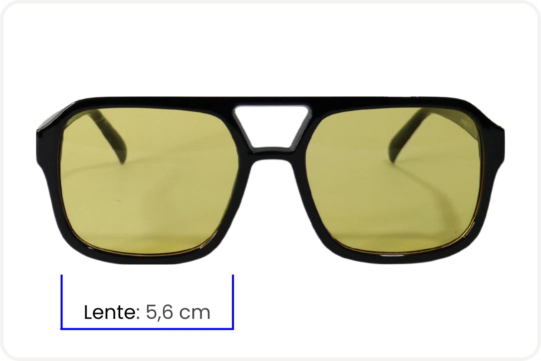 Solar Quadrado Unissex Festivo Amarelo