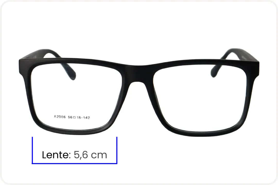 Armação Masculina Wayfarer Preto
