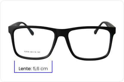 Armação Masculina Wayfarer Preto