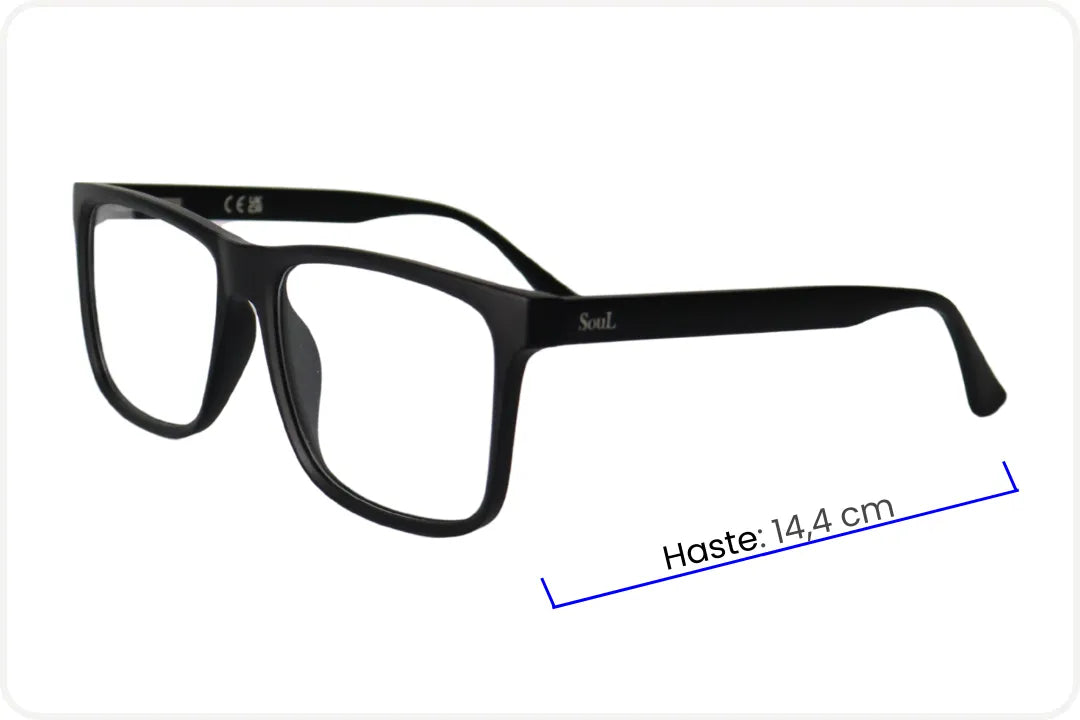 Armação Masculina Wayfarer Preto