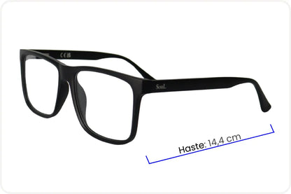 Armação Masculina Wayfarer Preto