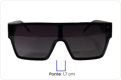 Solar Visor casual Unissex Preto Degradê