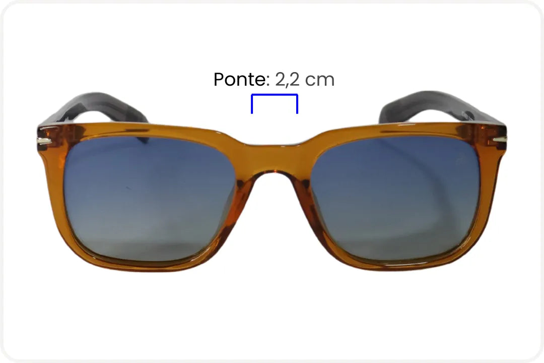 Solar Wayfarer Masculino Festivo Degradê Azul