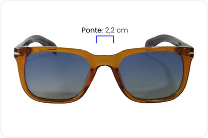 Solar Wayfarer Masculino Festivo Degradê Azul