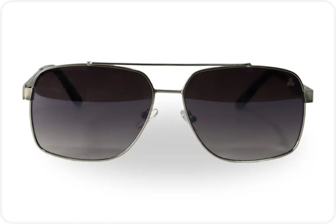 Solar Aviador Unissex Metal Prata