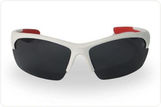 Solar Esportivo Unissex Branco e Vermelho