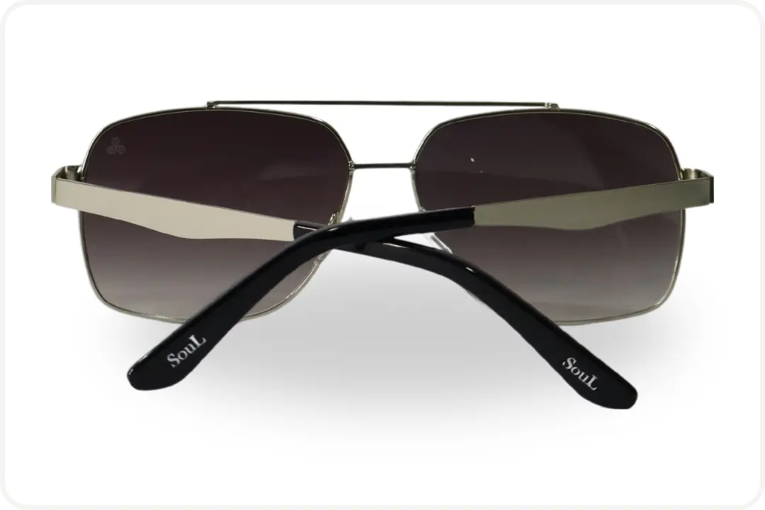 Solar Aviador Unissex Metal Prata