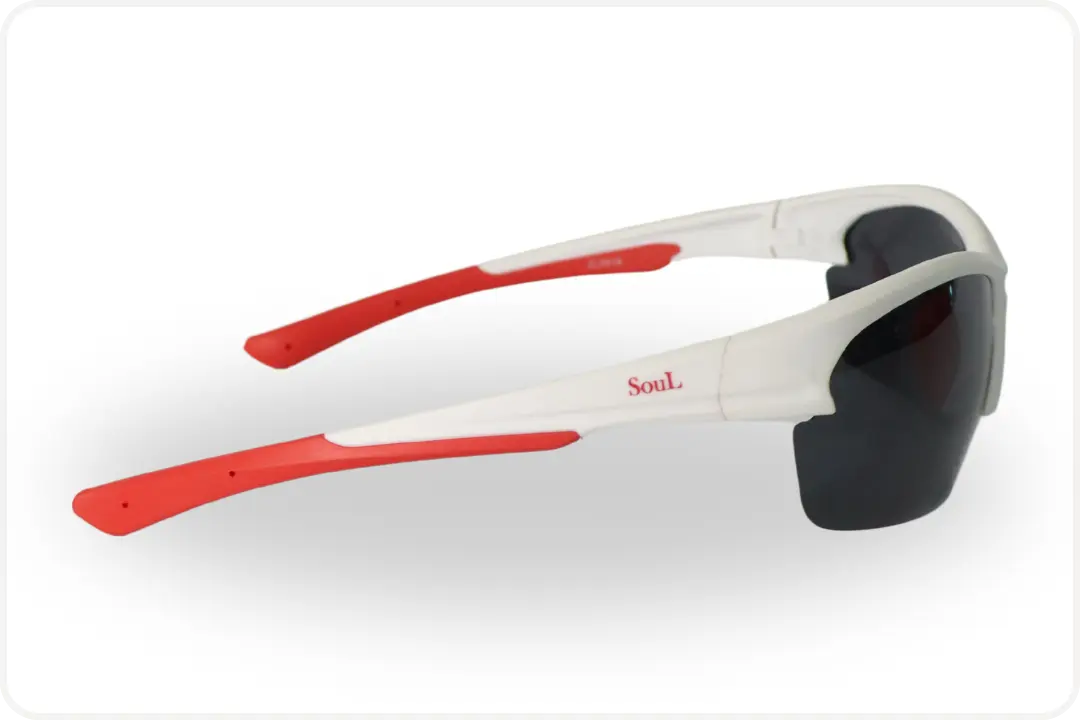 Solar Esportivo Unissex Branco e Vermelho