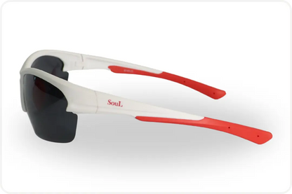 Solar Esportivo Unissex Branco e Vermelho
