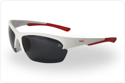 Solar Esportivo Unissex Branco e Vermelho