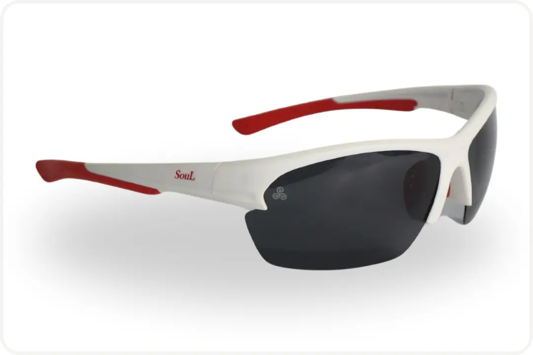 Solar Esportivo Unissex Branco e Vermelho