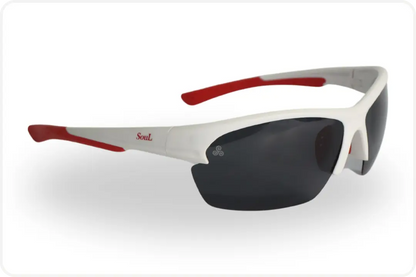 Solar Esportivo Unissex Branco e Vermelho