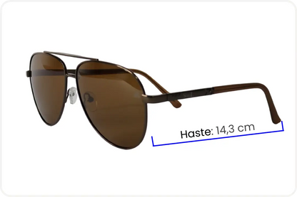 Solar Aviador Unissex Marron