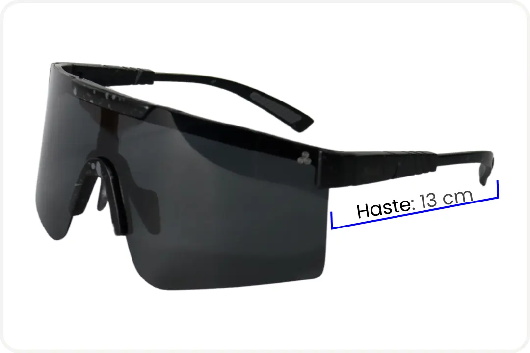 Solar Esportivo Unissex Preto