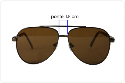Solar Aviador Unissex Marron
