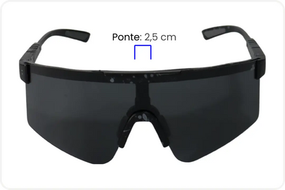 Solar Esportivo Unissex Preto