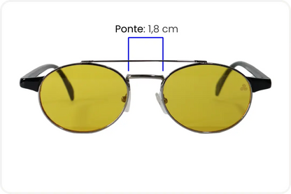 Solar Oval Unissex Amarelo